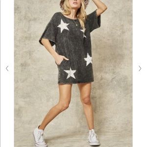 NWOT Promesa Star Mini Tee Dress